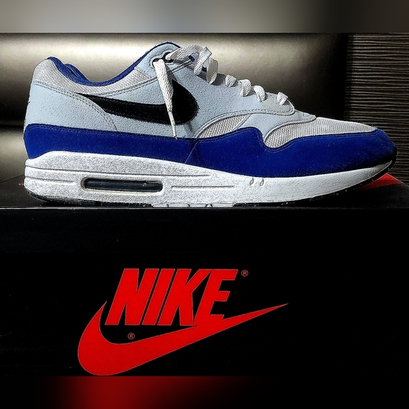 Air Max 1 Blue Royal Size 13 - Picture 4 of 8